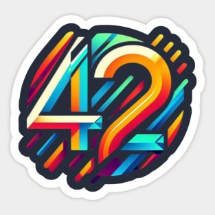 42 Sticker